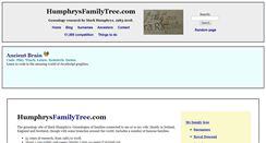 Desktop Screenshot of humphrysfamilytree.com